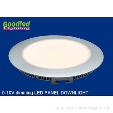Ultra thin 0 - 10V Dimmable LED Panel Downlight 8W with Alu